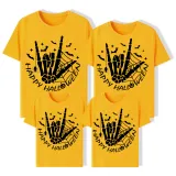 Halloween Matching Family Tops Exclusive Design Skeleton Hand T-shirts