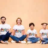 Halloween Matching Family Tops It's Spooky Season Word Art T-shirts