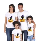 Halloween Matching Family Tops Exclusive Design Cat And Pumpkin T-shirts