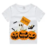 Halloween Kids Boy&Girl Tops Pumpkins Ghost Boo T-shirts