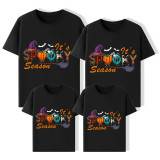 Halloween Matching Family Tops It's Spooky Season Word Art T-shirts
