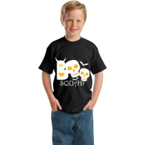 Halloween Kids Boy&Girl Tops Exclusive Design Boo Squad Skulls T-shirts