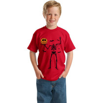 Halloween Kids Boy&Girl Exclusive Design Pajamas Skeleton Pumpkin T-shirts
