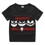 Halloween Kids Boy&Girl Tops Exclusive Design Ghost Faces T-shirts