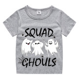 Halloween Kids Boy&Girl Tops Exclusive Design Squad Ghouls T-shirts