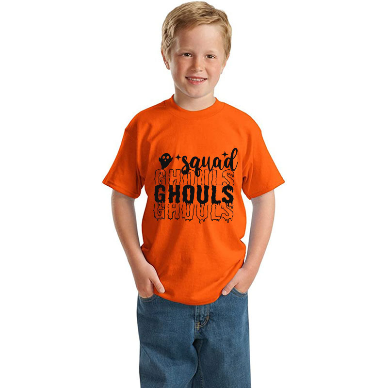 Halloween Kids Boy&Girl Exclusive Design Pajamas Squad Ghouls T-shirts
