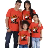 Halloween Matching Family Pajamas Exclusive Design Tomb Pumpkin T-shirts