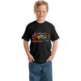 Halloween Kids Boy&Girl Tops It's Spooky Season Word Art T-shirts