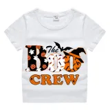 Halloween Kids Boy&Girl Tops Exclusive Design The Boo Crew Bats T-shirts