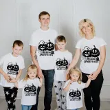 Halloween Matching Family Tops Exclusive Design Spider Web Pumpkins T-shirts