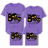 Halloween Matching Family Tops Exclusive Design Boo Squad Skulls T-shirts