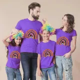 Halloween Matching Family Tops Exclusive Design Semi-circle Skull T-shirts