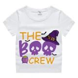 Halloween Kids Boy&Girl Tops Exclusive Design The Boo Crew Skulls T-shirts
