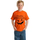 Halloween Kids Boy&Girl Tops Exclusive Design Pumpkin Ghost Face T-shirts