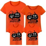 Halloween Matching Family Tops Exclusive Design Spider Web Pumpkins T-shirts