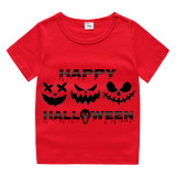 Halloween Kids Boy&Girl Tops Exclusive Design Ghost Faces T-shirts