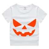 Halloween Kids Boy&Girl Tops Exclusive Design Pumpkin Ghostface T-shirts