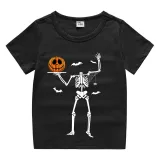 Halloween Kids Boy&Girl Exclusive Design Tops Skeleton Pumpkin T-shirts