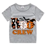 Halloween Kids Boy&Girl Tops Exclusive Design The Boo Crew Bats T-shirts