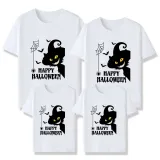 Halloween Matching Family Tops Exclusive Design Witch Cat T-shirts