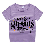 Halloween Kids Boy&Girl Tops Let's Go Ghouls T-shirts