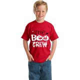 Halloween Kids Boy&Girl Tops Exclusive Design The Boo Crew Pumpkins T-shirts