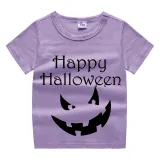Halloween Kids Boy&Girl Tops Exclusive Design Pumpkin Ghost Face T-shirts