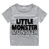 Halloween Kids Boy&Girl Tops Exclusive Design Little Monster T-shirts