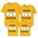 Halloween Matching Family Tops Exclusive Design Squad Ghouls Ghosts T-shirts