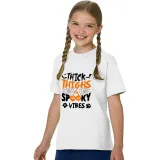 Halloween Kids Boy&Girl Tops Thick Thighs And Spooky Vibes Pumpkin T-shirts