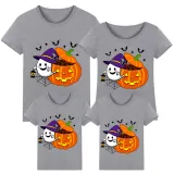 Halloween Matching Family Tops Exclusive Design Ghost With Pumpkin T-shirts