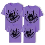 Halloween Matching Family Tops Exclusive Design Skeleton Hand T-shirts