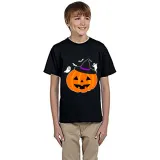 Halloween Kids Boy&Girl Tops Witch Hat Pumpkin Ghosts T-shirts