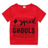 Halloween Kids Boy&Girl Exclusive Design Tops Squad Ghouls T-shirts