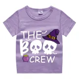 Halloween Kids Boy&Girl Tops Exclusive Design The Boo Crew Skulls T-shirts
