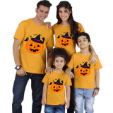 Halloween Matching Family Tops Exclusive Design Witch's Hat Pumpkin T-shirts