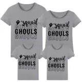 Halloween Matching Family Tops Exclusive Design Squad Ghouls Ghost T-shirts