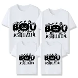 Halloween Matching Family Tops Exclusive Design Boo Squad Pumpkins T-shirts