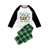 Christmas Matching Family Pajamas Exclusive Design Three Penguins Chillin With My Homies Green Plaids Pajamas Set