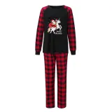 Christmas Matching Family Pajamas Exclusive Design Santa Unicorn Riding Black Pajamas Set