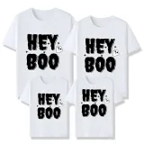 Halloween Matching Family Tops Exclusive Design Witch Hey Boo T-shirts