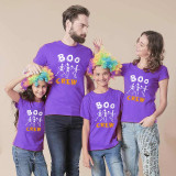 Halloween Matching Family Tops Exclusive Design Boo Crew SkeletonsT-shirts