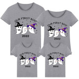 Halloween Matching Family Tops Our First Boo Ghosts White T-shirts