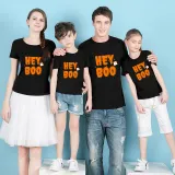 Halloween Matching Family Tops Exclusive Design Witch Hey Boo T-shirts