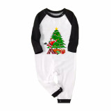 Christmas Matching Family Pajamas Exclusive Design Santa Decorat The Xmas Tree Green Plaids Pajamas Set