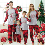 Christmas Matching Family Pajamas Exclusive Design Snowflake Emoji Gray Pajamas Set