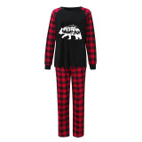 Christmas Matching Family Pajamas Exclusive Design Christmas Tree Bear Black Pajamas Set