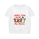 Christmas Matching Family Pajamas Exclusive Design Three Penguins Chillin With My Homies Short Pajamas Set