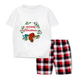 Christmas Matching Family Pajamas Exclusive Design Wreath Sloth Merry Christmas Short Pajamas Set