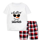 Christmas Matching Family Pajamas Chillin With My Snowmies Short Pajamas Set